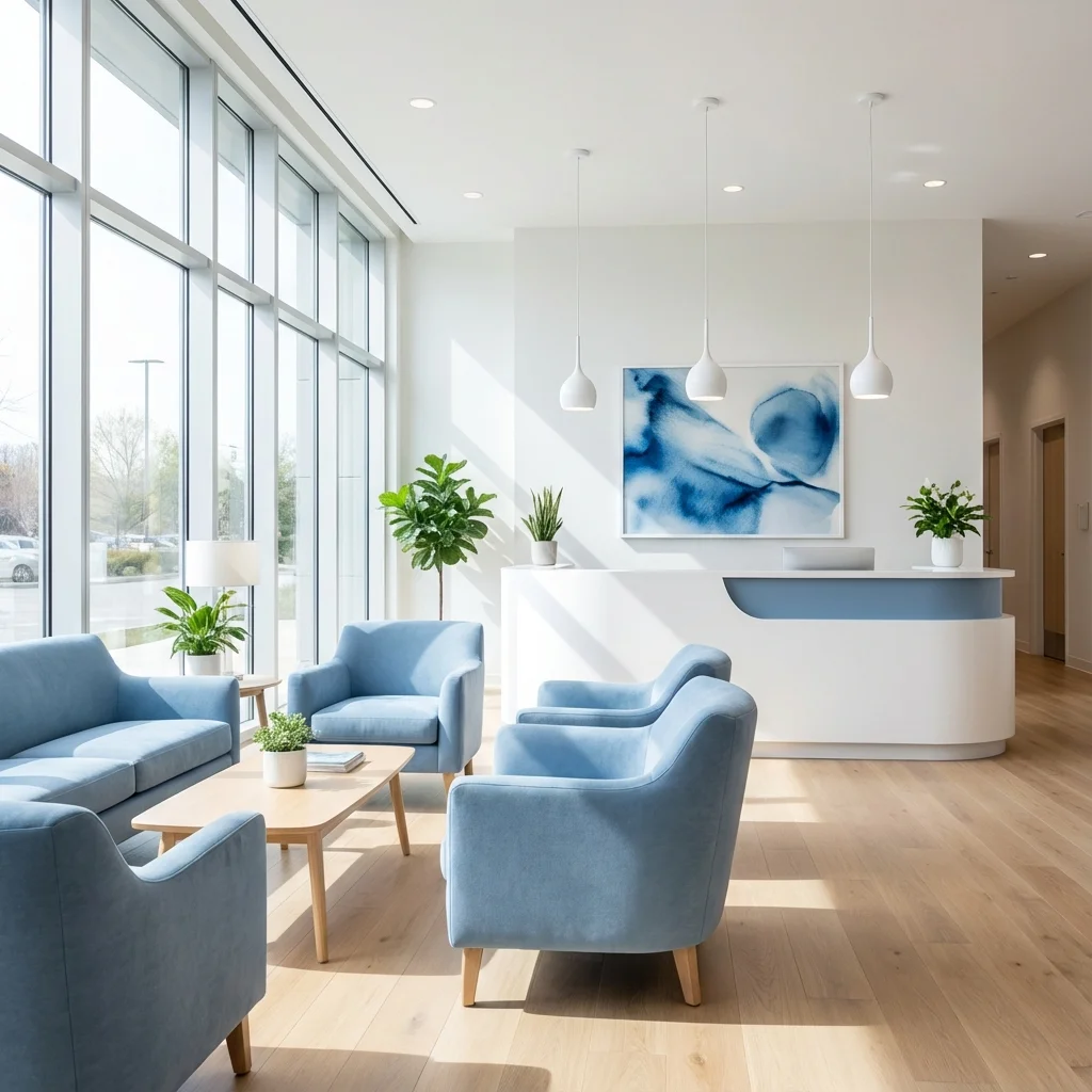 Eye care exam room ready for a same-day emergency appointment